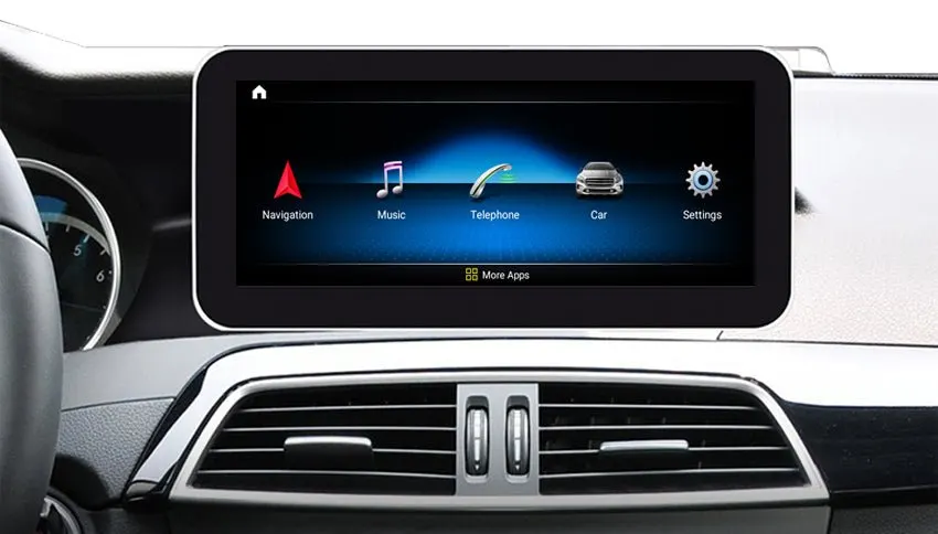 Écran Android 10,25″ pour Mercedes Classe C W204 Phase 2 · NTG 4.5 ET 4.7 (2011–2014) · vue 2