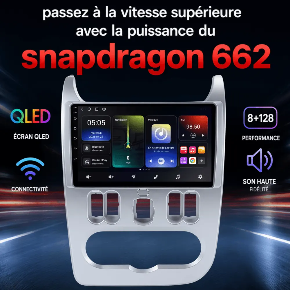 Autoradio Android 9″ pour Dacia Duster I Phase 1