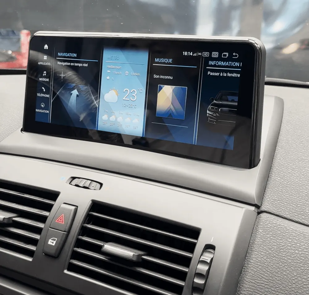 Écran Android 10,25″ pour BMW X3 E83 (2004–2010) · vue 3