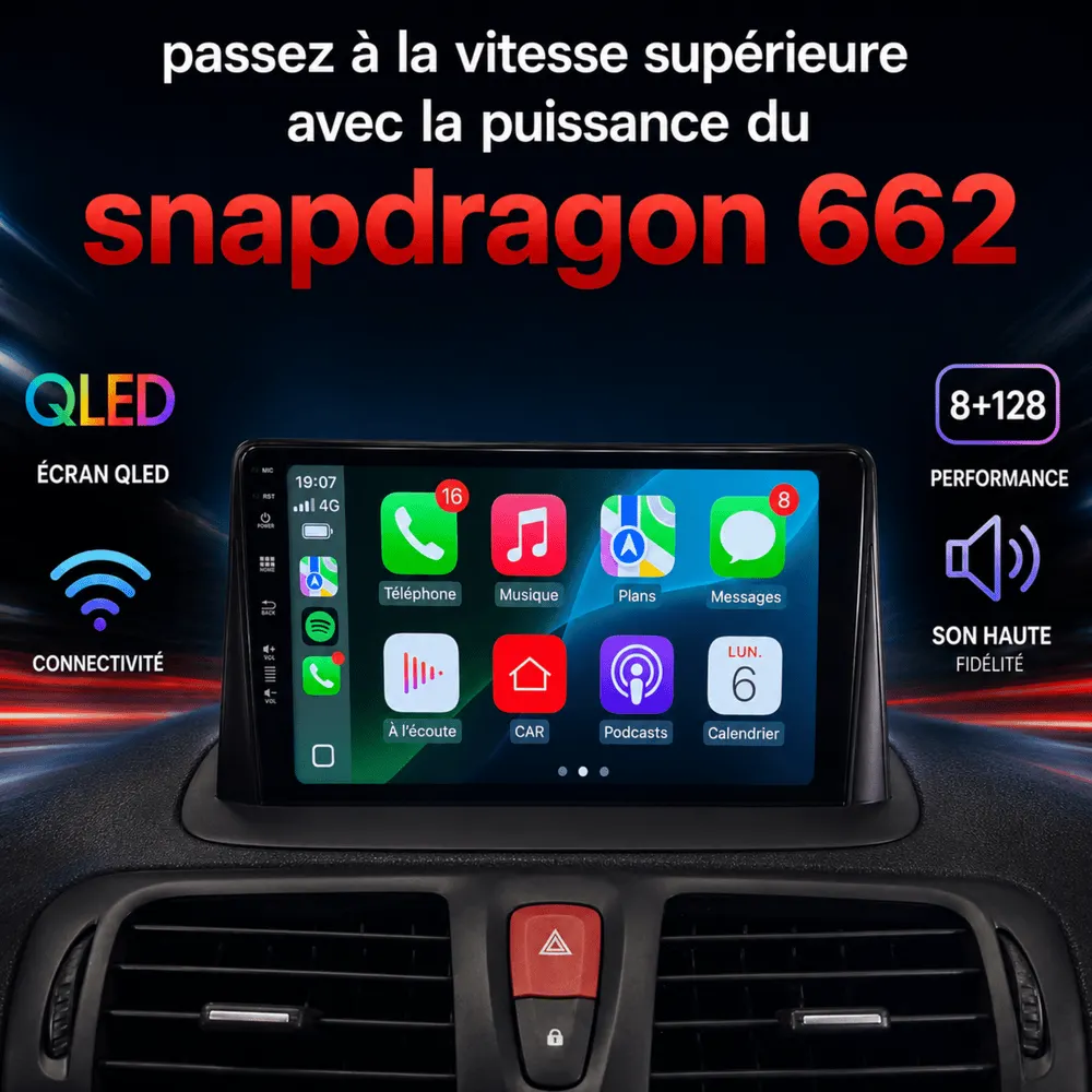 Autoradio Android 9″ pour Renault Mégane 3