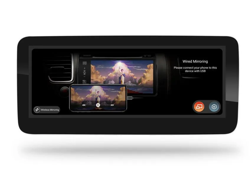 Écran Android 10,25″ pour Mercedes CLA · NTG 4.5 ET 4.7 (2013–2016) · vue 3