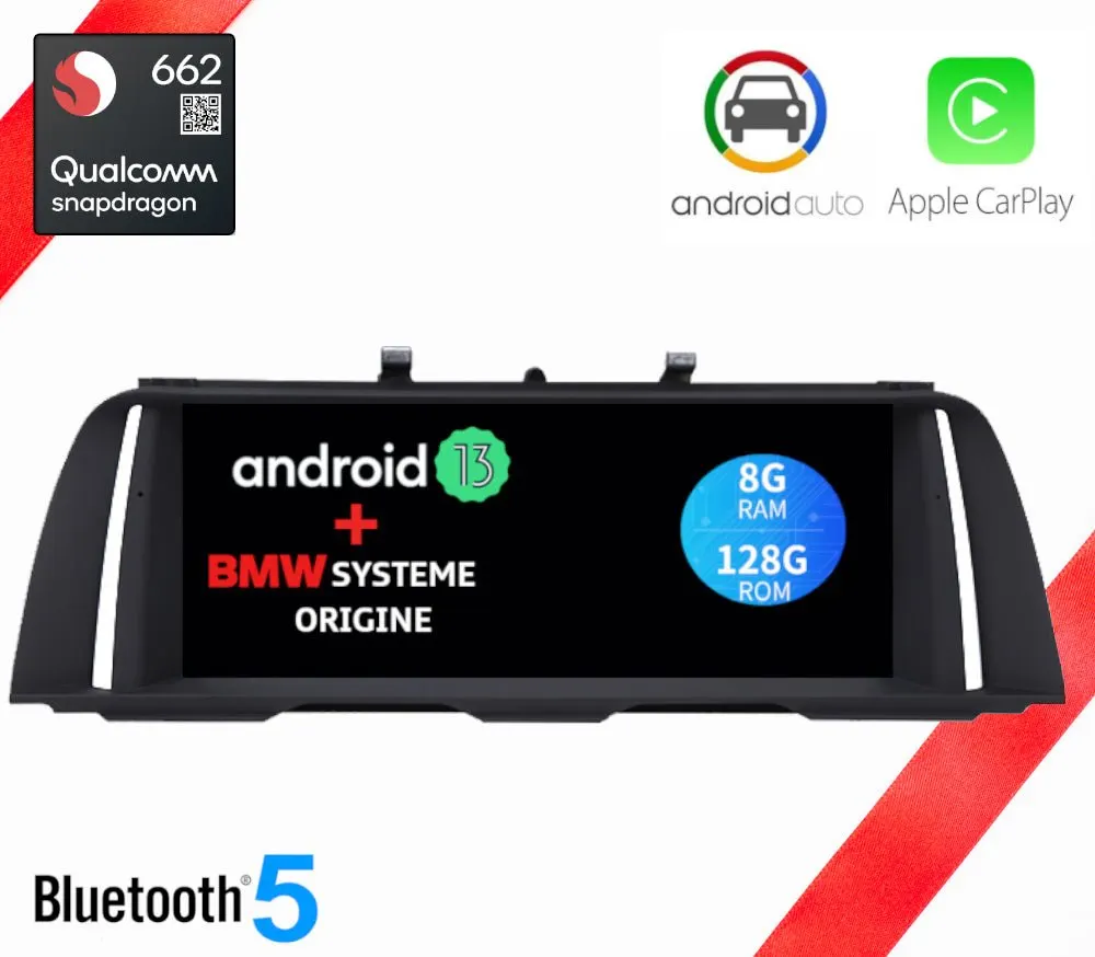 Écran Android 10,25″ pour BMW Série 5 F10/F11/F18 / M5 · NBT