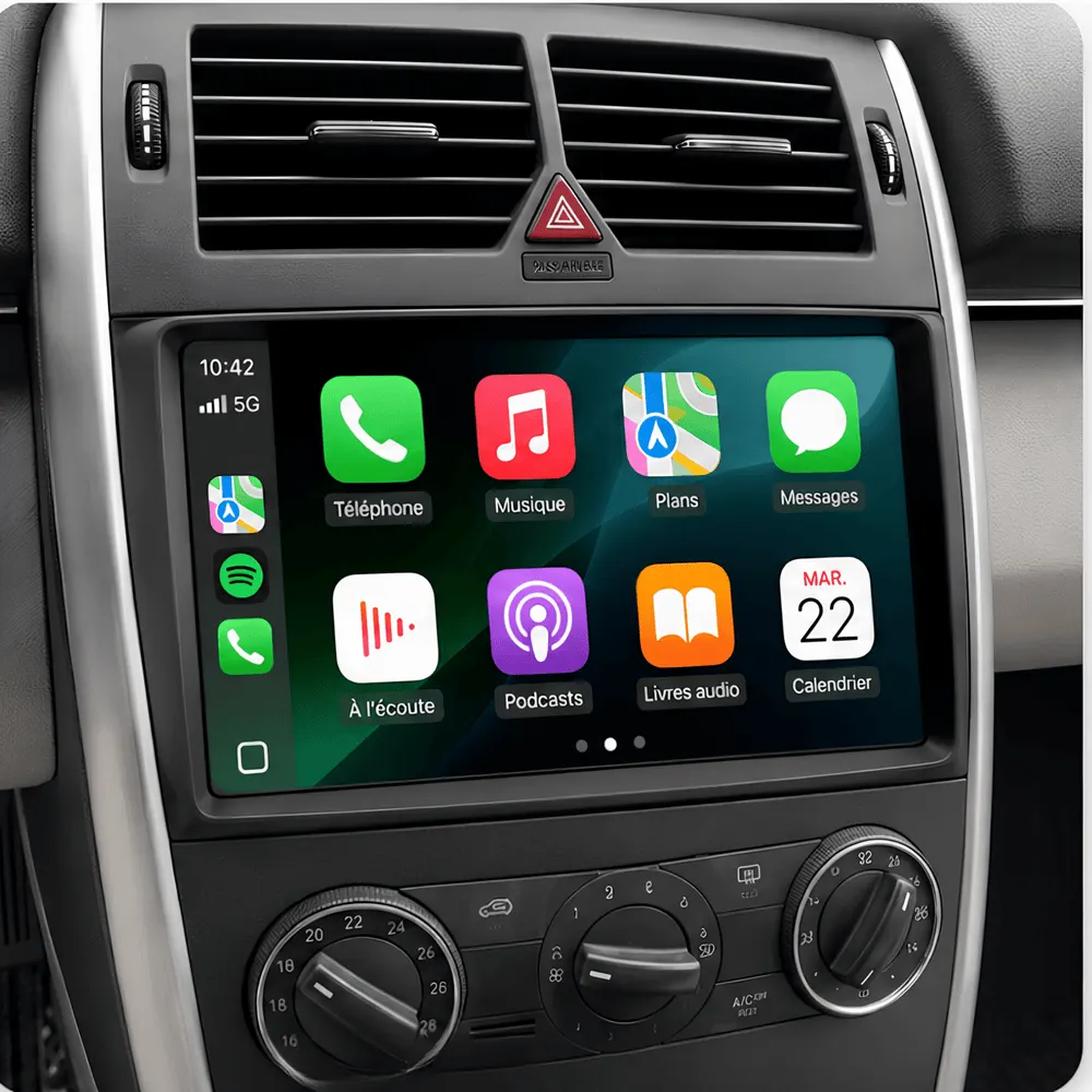 Autoradio Android 9″ pour Mercedes Classe A W169 (2004–2012) · vue 5
