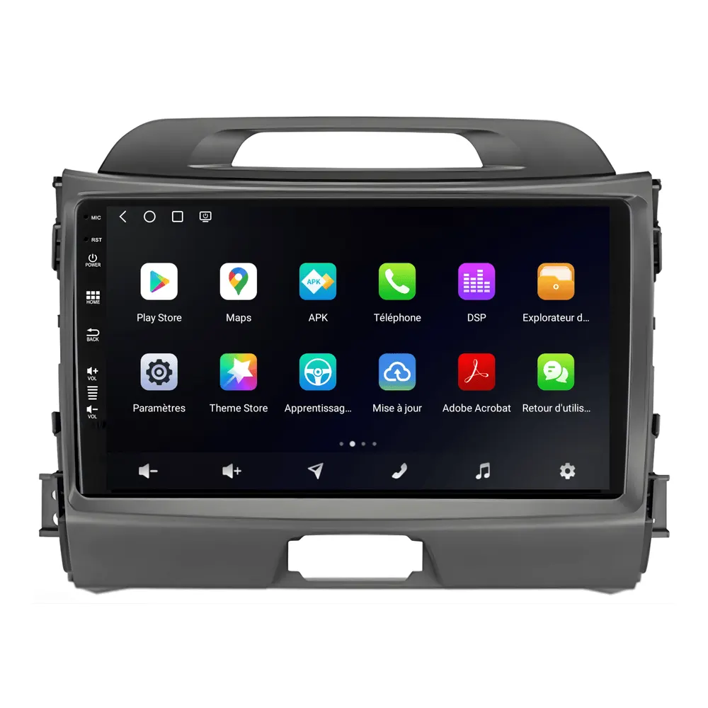 Autoradio Android 9″ pour Kia Sportage (2010–2015) · vue 2