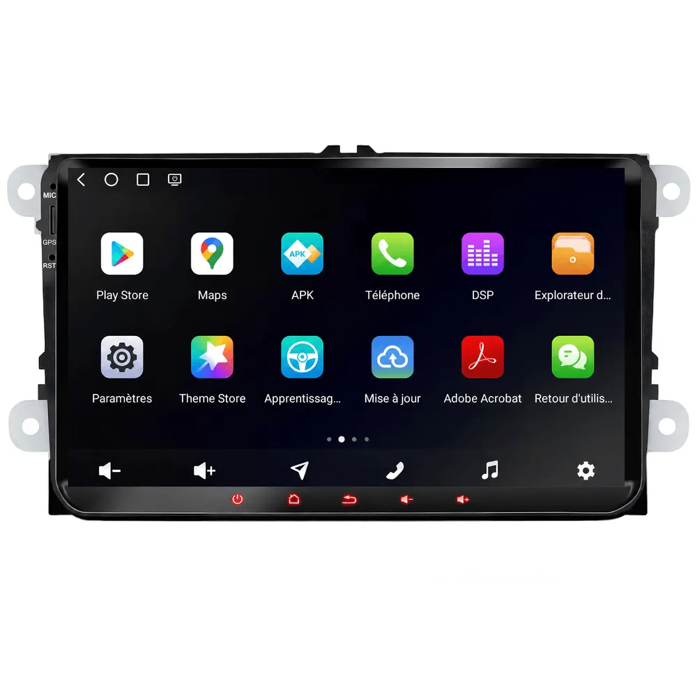 Autoradio Android 9″ pour Seat Leon (2005–2012) · vue 2