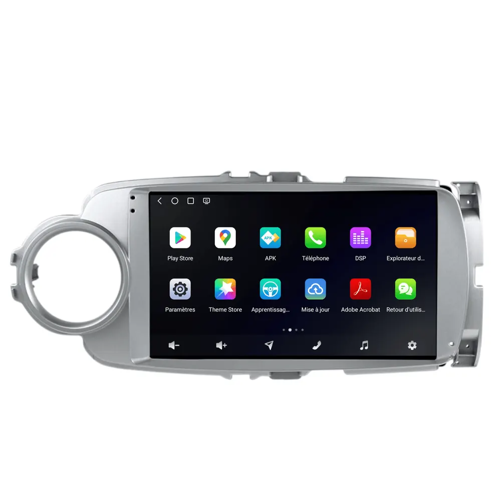 Autoradio Android 9″ pour Toyota Yaris (2011–2020) · vue 2