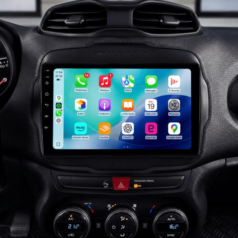 Autoradio Android 9″ pour Jeep Renegade (2014–2022) · vue 6