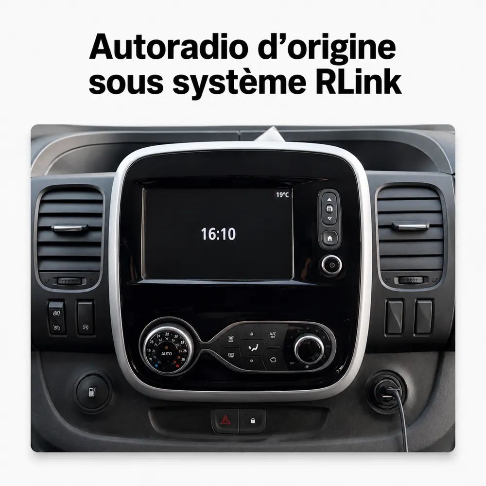 Autoradio Android 9″ pour Renault Trafic 3 (2014–2021) · vue 5