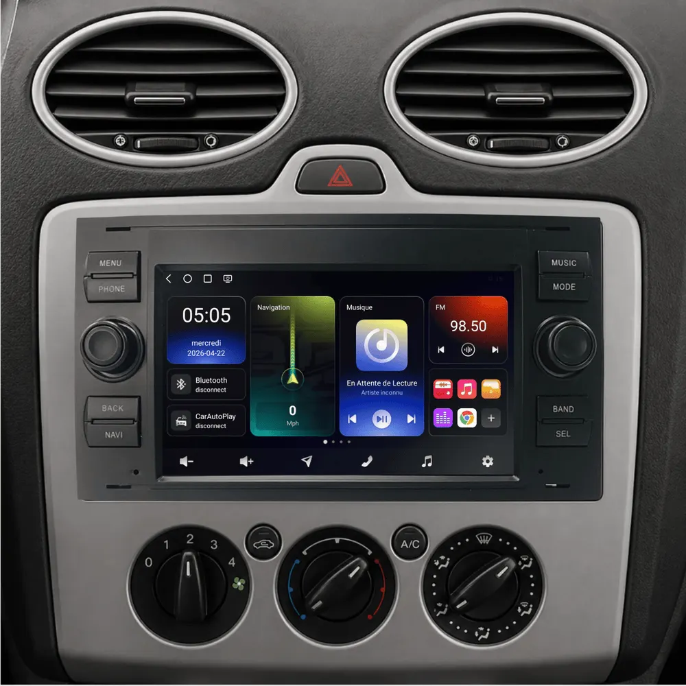 Autoradio Android 7″ pour Ford Focus (2004–2007) · vue 6