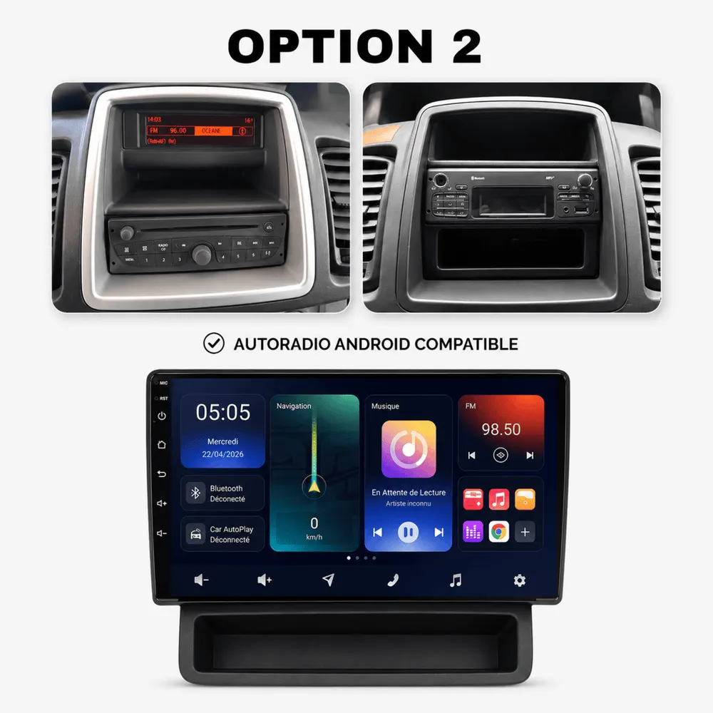 Autoradio Android 10,1″ pour Renault Trafic 2 (2002–2014) · vue 9