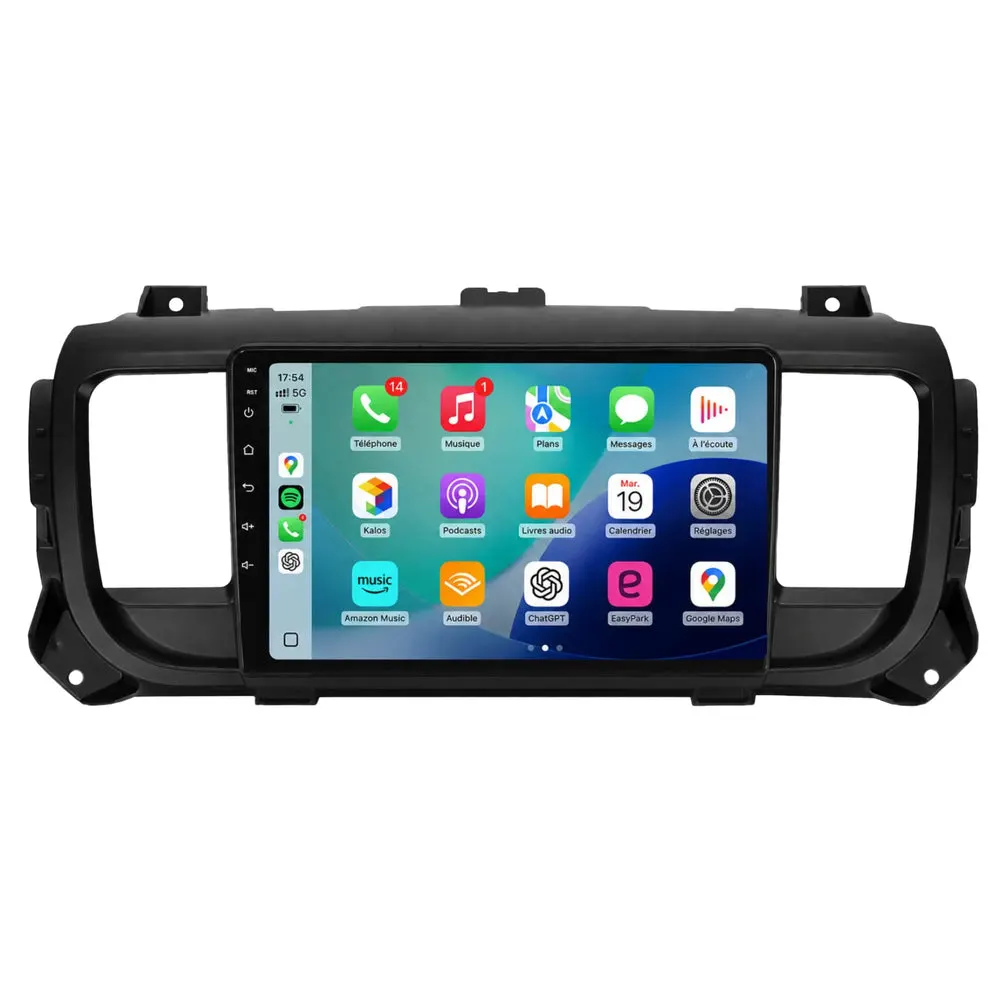 Autoradio Android 9″ pour Citroën Jumpy 3/Combi (2016–2024) · vue 2
