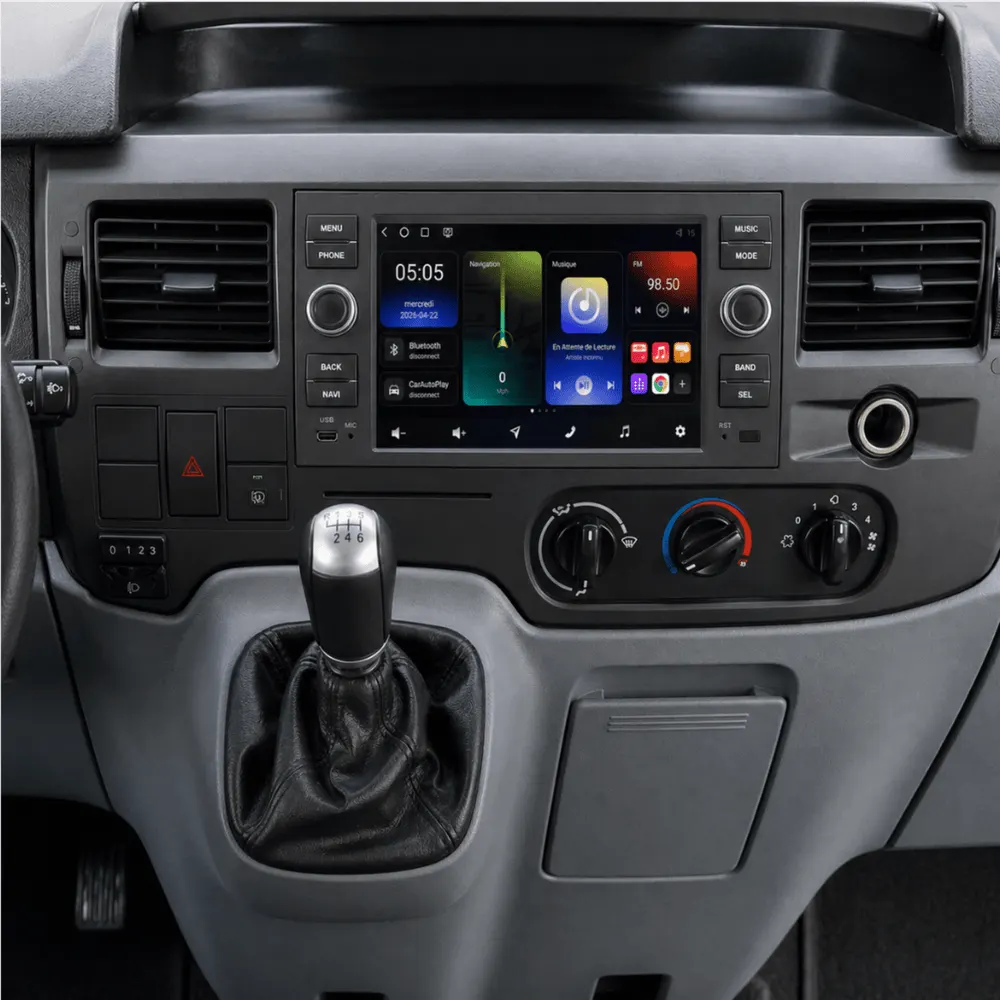 Autoradio Android 7″ pour Ford Transit/ Transit Connect/ Transit Kombi (2006–2014) · vue 6