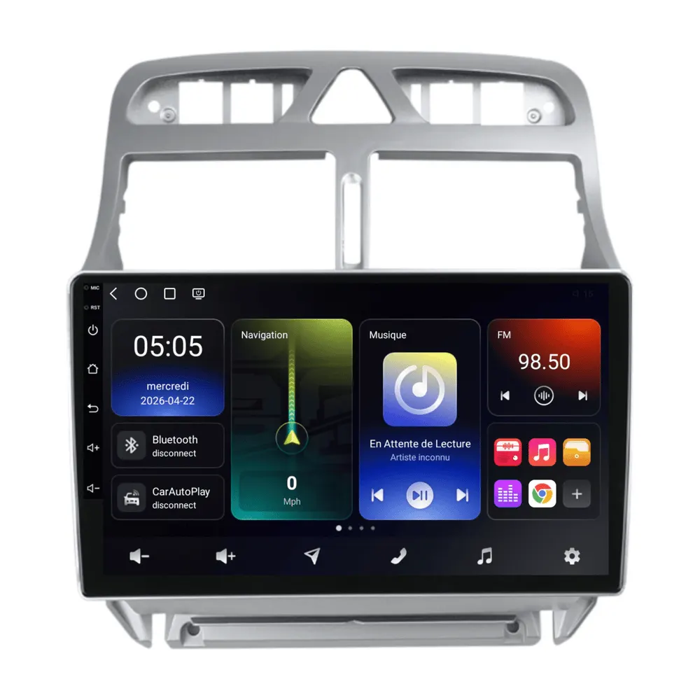 Autoradio Android 9″ pour Peugeot 307 (À partir de 2001) · vue 5
