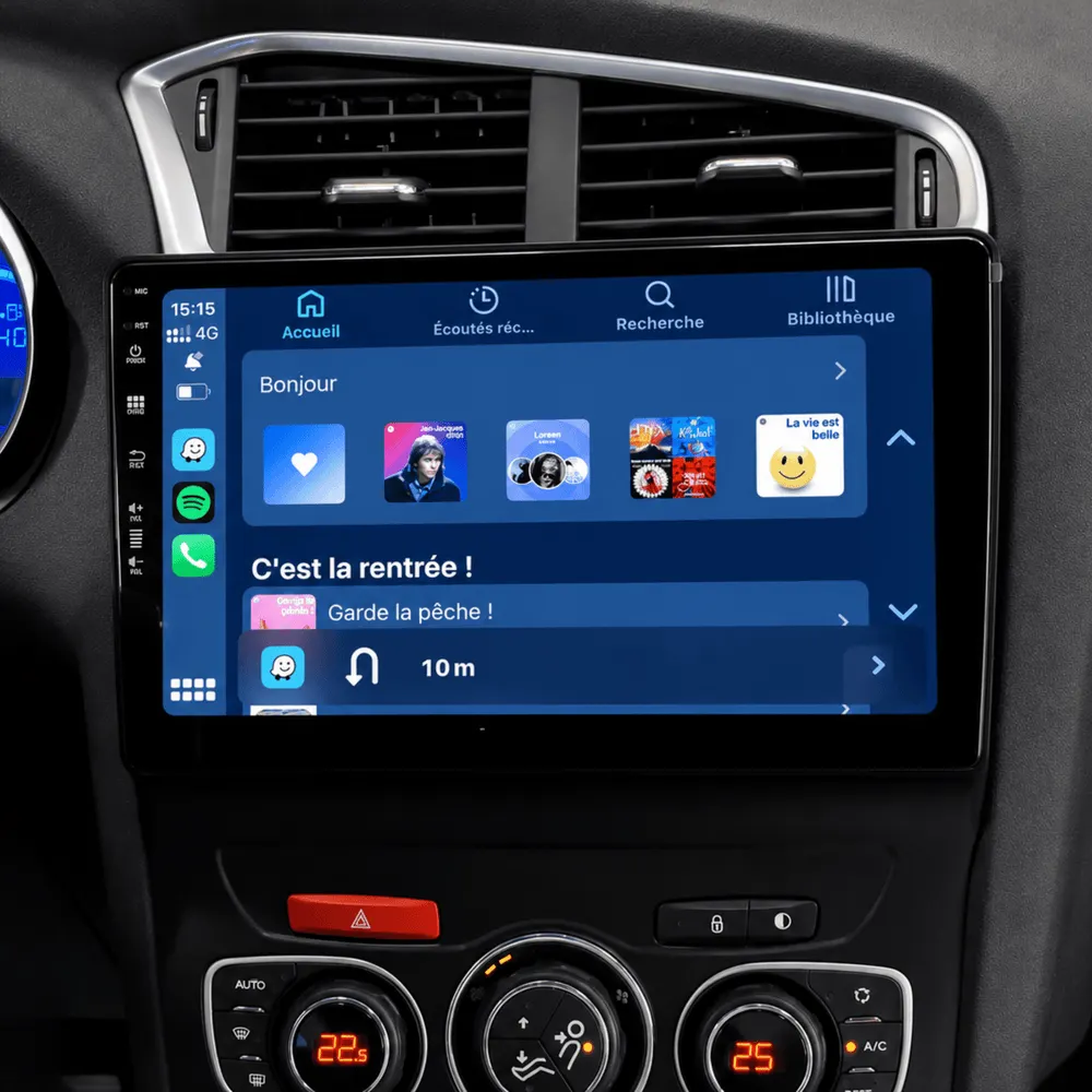 Autoradio Android 10,1″ pour Citroën C4 (2011–2018) · vue 5