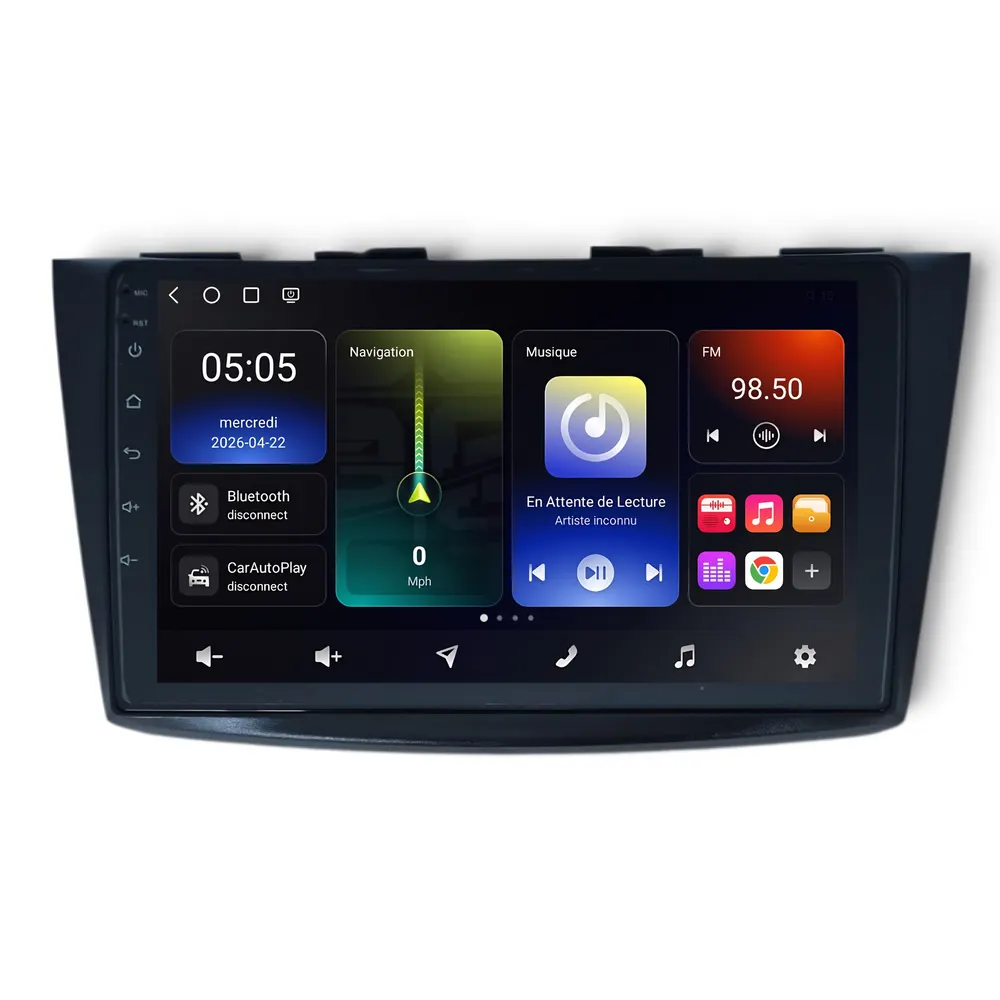 Autoradio Android 9″ pour Suzuki Swift (2010–2017) · vue 5